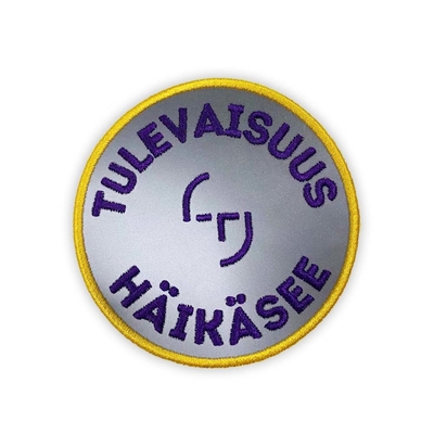 tambalan Logo Kustom Armband Reflektif tambalan Hook Dan Loop Badge