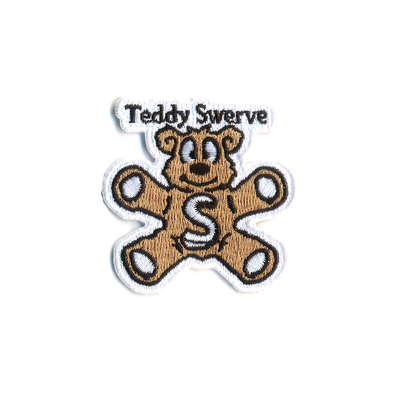 Teddy Bear Iron On tambalan Bordir Bahan Polyester Untuk Tas DIY
