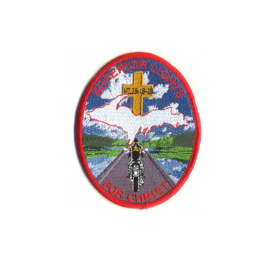 Merrowed Besi Pada Patch Bordir Pakaian Lencana Souvenir Pramuka