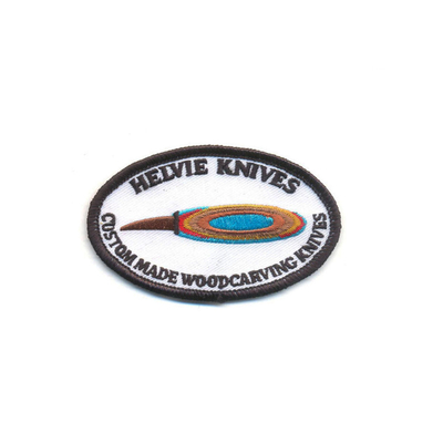 tambalan Bordir Perbatasan sedih Besi Pada Backing Twill Felt Background