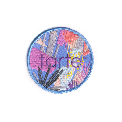 100% Besi Poliester Pada Tambalan Logo Kustom Merrowed Topi DIY