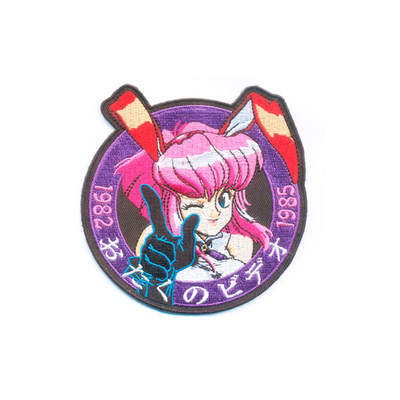 tambalan Topi Bordir Karakter Anime, tambalan Kustom Untuk Caps Die Cut Berbatasan