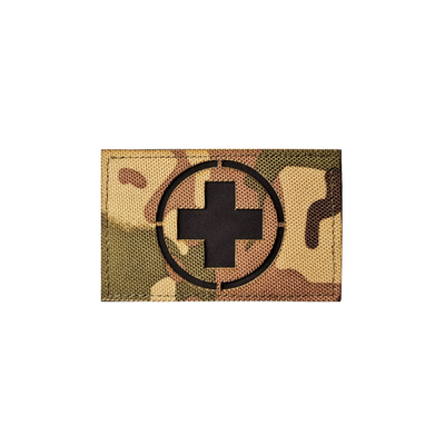 Militer 3M Reflektif Velcro tambalan Die Cut Berbatasan Bahan Nilon Fluoresensi