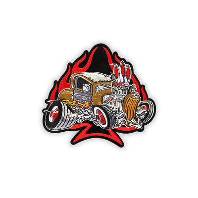 Chenille Menjahit tambalan Pengendara sepeda, tambalan Sepeda Motor Bordir Untuk Jaket Kulit