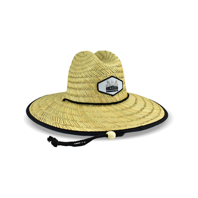 Unisex tambalan Straw Hat Untuk Penjaga Pantai Selancar Luar Ruangan Musim Panas