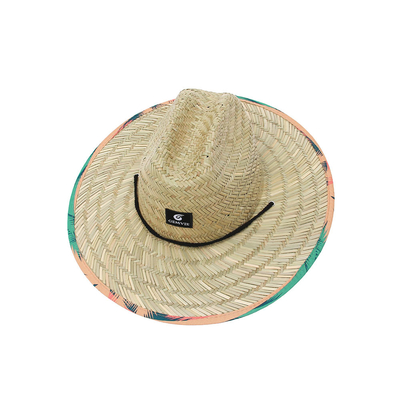 Bordir Logo tambalan Topi Jerami Untuk Bahan Rumput Tikar Pancing OEM