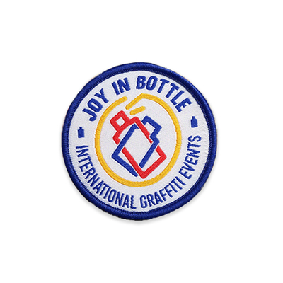 Beberapa Logo Dapat Diterima Besi Pada Tambalan Bordir Lencana Kain Twill Ukuran Kustom