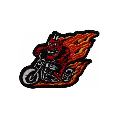 Patch Biker Sulaman Poliester Lingkungan Untuk Dekorasi T-Shirt