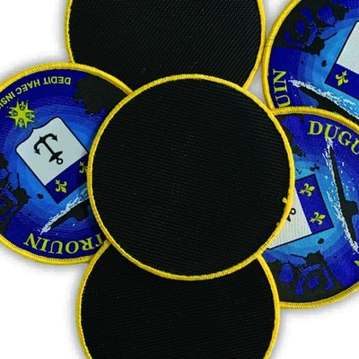 Label tambalan Tenunan Velcro Armband sedih Untuk Militer Angkatan Laut